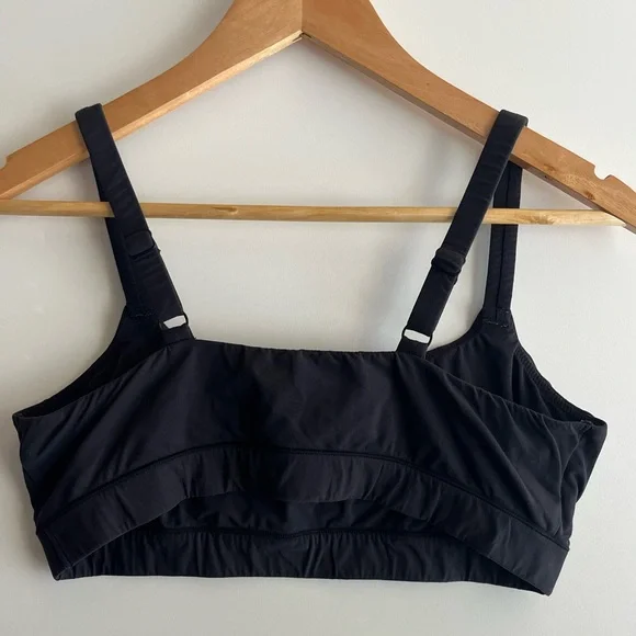 Skims Fits Everybody Scoopneck Bralette Onyx Black 2X - Picture 10 of 11